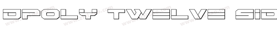 DPoly Twelve Sider 5字体转换